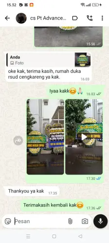 Testimonial Papan Bunga Pernikahan tual