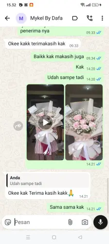 Testimonial Buket Bunga tual