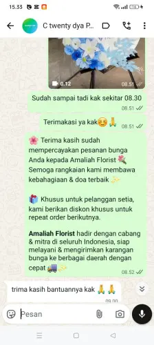Testimonial Standing Flower tual